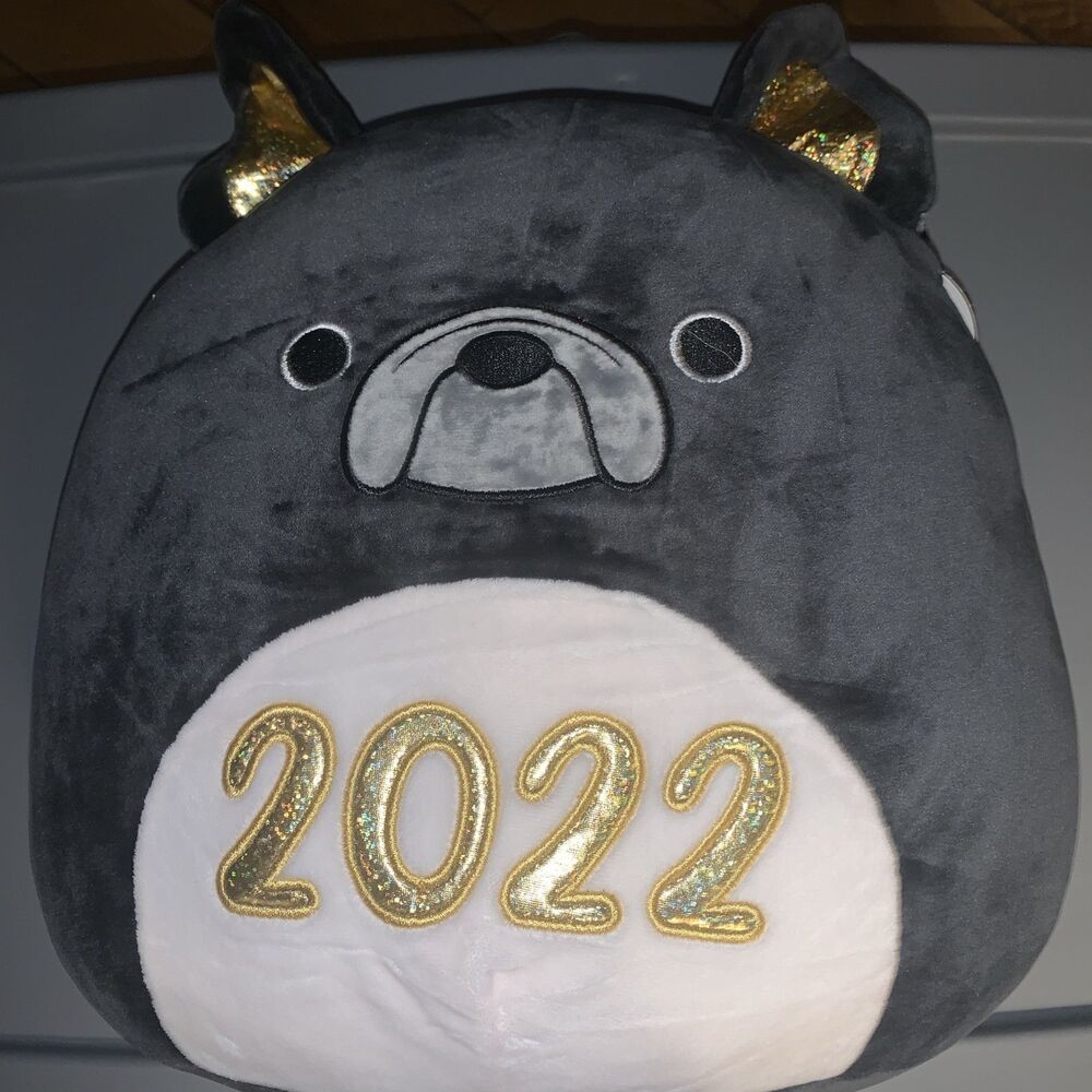 Squishmallows 12" Foster The Black Bulldog 2022 Collectible Select‎ Series NWT